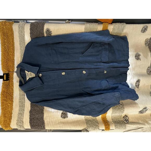 Vintage L.L.Bean Linen Chore Jacket - Women's Reg XL - Picture 3 of 9